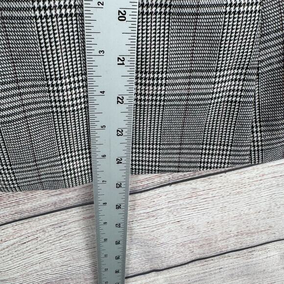 Premise One Button Blazer Jacket Women's‎ Size 4 Black/White Plaid - Picture 12 of 12